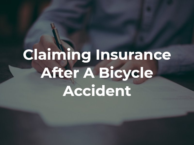 Claiming Insurance After a Bicycle accident