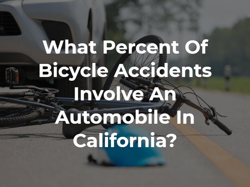 What Percent of Bicycle Accidents Involve an Automobile in California?