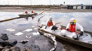 Oil Spill: Booms Placed To Protect Reserve