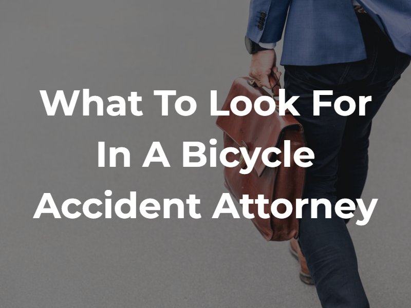 How to Choose a Bicycle Accident Lawyer